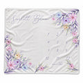 Personalized Pastel Wildflower Baby Milestone Blanket