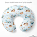Personalized Airplane Nursing Pillow Cover – Skybound Adventure