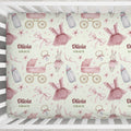 Baby Girl Treasures Personalized Crib Sheet