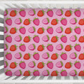 Berry Sweet Strawberries Personalized Crib Sheet