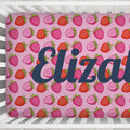 Berry Sweet Strawberries Personalized Crib Sheet