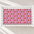Berry Sweet Strawberries Personalized Crib Sheet