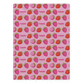 Personalized Strawberry Blanket | Berry Sweet Strawberries