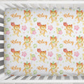 Birthday Purrty Personalized Crib Sheet