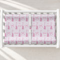 Personalized Blush Ballerina Changing Pad Cover