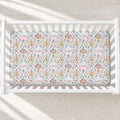 Boho Rose Adventures - Floral Personalized Crib Sheet