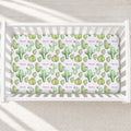 Cactus Blossom Personalized Crib Sheet