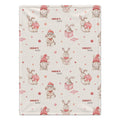Personalized Christmas Bunny Blanket