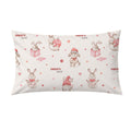 Personalized Christmas Bunny Pillowcase