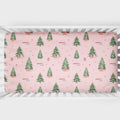 Personalized Christmas Tree Crib Sheet