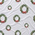 Personalized Christmas Wreath Pillowcase