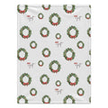 Personalized Christmas Wreath Blanket