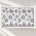 Personalized Christmas Wreath Changing Pad Cover