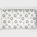 Personalized Christmas Wreath Crib Sheet