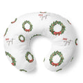 Personalized Christmas Wreath Nursing Pillow Cover