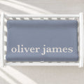 Dusty Blue Classic Personalized Name Changing Pad Cover