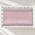 Blush Pink Classic Personalized Name Changing Pad Cover