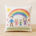 Little Artist Custom Artwork Keepsake Pillow