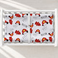 Dalmatian Firefighter Personalized Changing Pad Cover