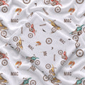 Personalized Dirt Bike Adventure Swaddle Blanket