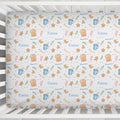Gingerbread Joy Personalized Christmas Crib Sheet
