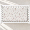Hen & Blossoms Personalized Baby Girl Crib Sheet