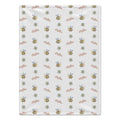 Personalized Bee Baby Girl Blanket. Sweet bees and small floral accents bring sunny garden charm to a custom name.