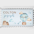 Personalized Hot Air Balloon Crib Sheet