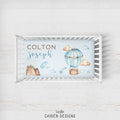 Personalized Hot Air Balloon Crib Sheet