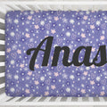 Lilac Love & Daisies Personalized Crib Sheet