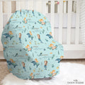 Mermaid Friends Personalized Baby Car Seat Cover