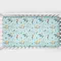 Mermaid Friends Personalized Crib Sheet
