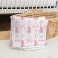 Personalized Blush Ballerina Blanket for Babies and Kids
