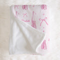 Personalized Blush Ballerina Blanket for Babies and Kids