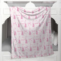 Personalized Blush Ballerina Blanket for Babies and Kids