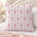 Personalized Blush Ballerina Throw Pillow