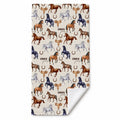 Personalized Horse Beach Towel – Watercolor Western Design