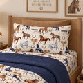 Personalized Horse Pillowcase - Watercolor Western Bedding