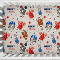 Little Football Fan Personalized Crib Sheet
