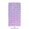 Personalized Name Beach Towel for Kids and Adults