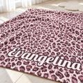 Blush Safari Spots Personalized Pink Leopard Baby Blanket