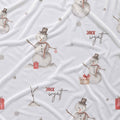 Personalized Snowman Christmas Baby Car Seat Cover