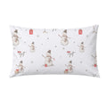 Personalized Snowman Christmas Pillowcase