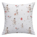 Personalized Snowman Wishes Throw Pillow
