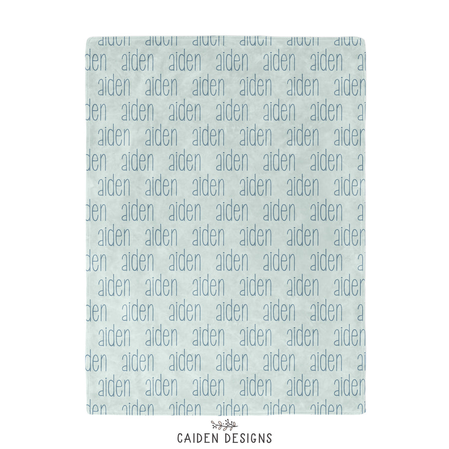 Narrow Name Personalized Blanket
