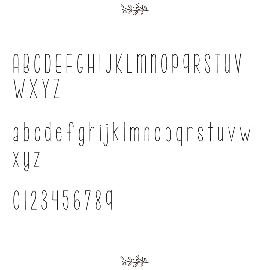 Narrow Personalized Name Crib Sheet