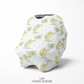 Alligator Personalized Baby Car Seat Cover