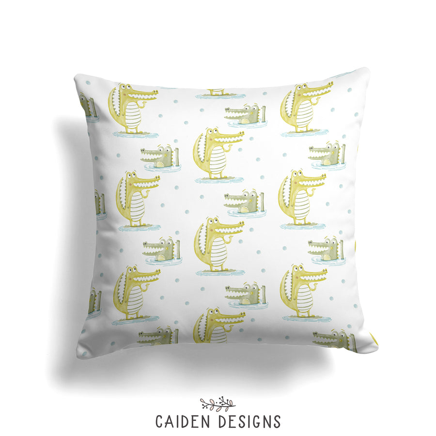 'Gator' Alligator Personalized Pillow