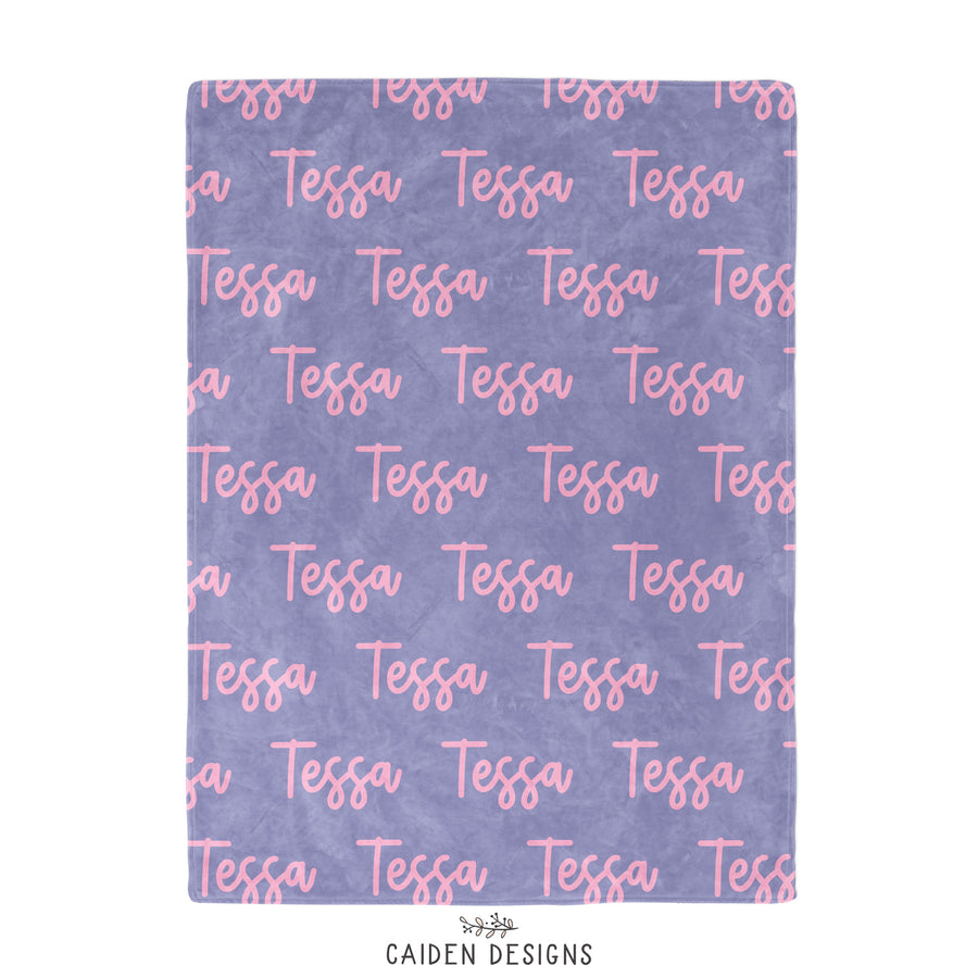 Berry Personalized Name Blanket