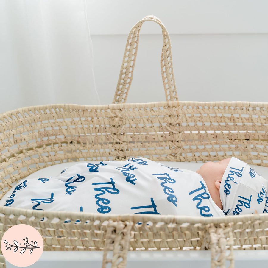 Berry Personalized Name Baby Swaddle Blanket